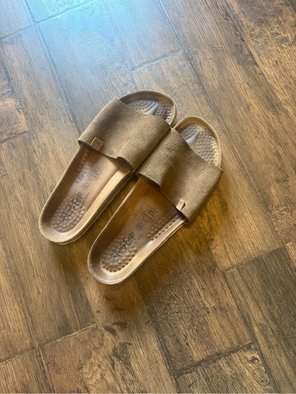 Biostep cork bed slip on sandals